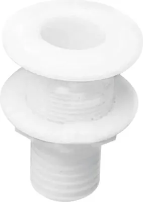 Produktbild von Nuova Rade Durchlassflansch 1.5 Zoll Mit Schlauchtülle 55 Mm Weiß  Weiß One Size