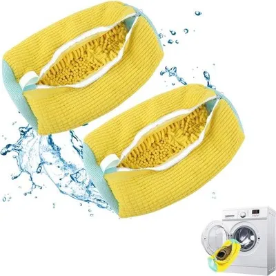 Immagine prodotto di Sacchetti per il lavaggio con schiuma, 2 pezzi - Sacchetti per il lavaggio con schiuma fai da te per una pulizia a 360° in lavatrice