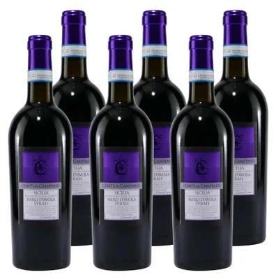 Produktbild von Conte di Campiano Nero d'Avola Syrah IGT -trocken- (6 x 0,75L)