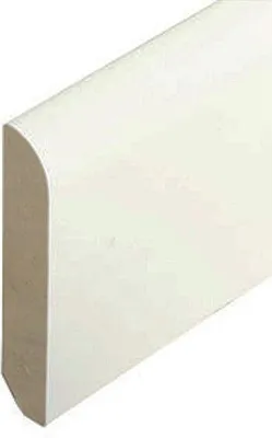 Produktbild von Sockelleiste Massivholz 10 x 58 x 2400 mm Weiß zum Kleben, Schrauben & Nageln Massivholz Fußleiste by PROVISTON 60 Meter | 25 Stück