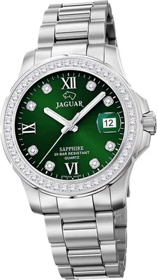 Produktbild von Jaguar Edelstahl Damen Uhr Analog Luxus Armbanduhr silber Cosmopolitan D2UJ892/5