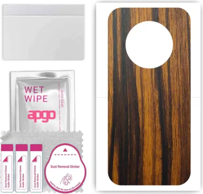 Produktbild von apgo Rückseite Schutzfolie, Skin, kompatibel mit Doogee X97, Hinten Displayschutzfolie aus Vinylfolie, kratzfest, einfache Montage - Tigerwood