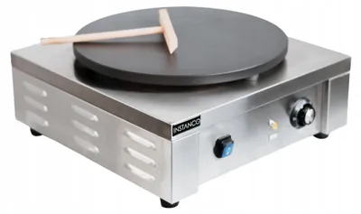 Produktbild von Instanco Profi Crêpes-Maker 3000 W, Gussplatte Ø40 cm mit Keramikbeschichtung, Thermostat 50–250 °C, Edelstahlgehäuse, 230 V