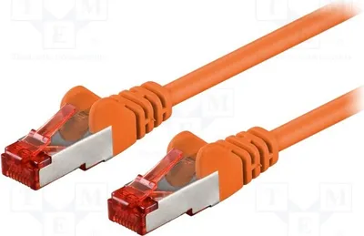 Produktbild von 1x 95456 RJ45-Kabel orange 0,25m PVC 6