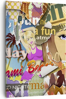 Produktbild von Bild auf Leinwand - Leinwandbild - Einteilig - Graffiti modern - 70x100cm - Wand Bild - Wanddeko - Wandbilder - Leinwanddruck - Kunstdruck - Wanddekoration - Leinwand bilder - Wandbild - PA70x100-3622