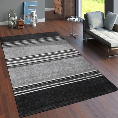 Produktbild von Teppich Wohnzimmer Kurzflor Ethno Design Geometrisch Handgearbeitet Gabbeh Grösse 240x340 cm