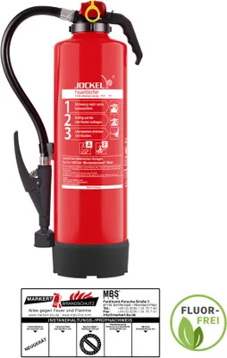 Produktbild von Jockel F6JX 21 Fettbrand Feuerlöscher 6l AF fluorfrei inkl. Halt. u. Plakette