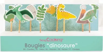 Obrázok produktu pre 8 dinosaurích sviečok