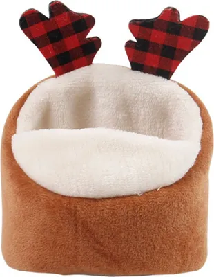 Produktbild von Hamster Kleintiernest Schlafbett Waschbar Lichtecht Weicher Plüsch Winter Warm Meerschweinchen Eichhörnchenhaus