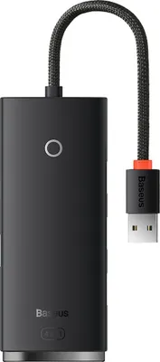 Produktbild von Baseus WKQX030001, USB 3.2 Gen 1 (3.1 Gen 1) Type-A, USB 3.2 Gen 1 (3.1 Gen 1) Type-A, 5000 Mbit/s, Schwarz, Acrylnitril-Butadien-Styrol (ABS), 0,25 m