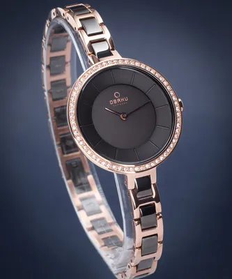 Obrázek produktu pro Obaku Denmark V191LEVNSV černé hodinky