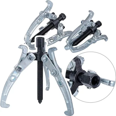 Immagine prodotto di Set estrattore per cuscinetti 3 griffe, kit estrattori esterno/interno a 3 bracci per cuscinetti, 3 pezzi Geko