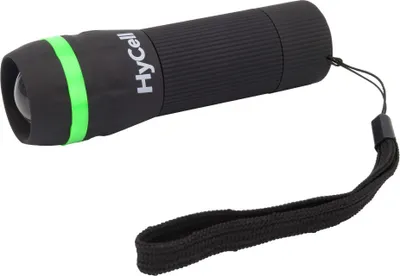 Produktbild von Zoom-Flashlight 1W-LED Schwarz, Grün Taschenlampe