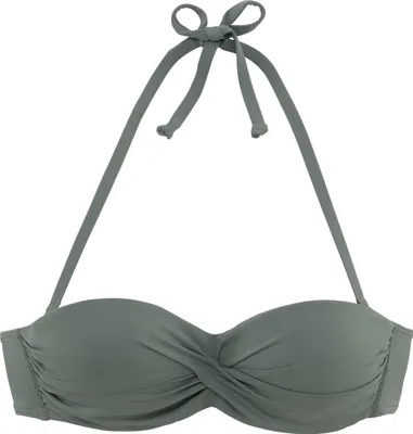 Produktbild von LASCANA Bügel-Bandeau-Bikini-Top Italy oliv Größe 36 Cup C