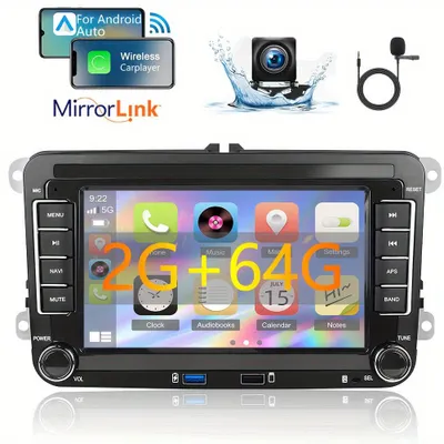 Productafbeelding van Android Autoradio - Multimedia Radio - Auto Muziekspeler - Navigatiesysteem - Touchscreen Stereo
