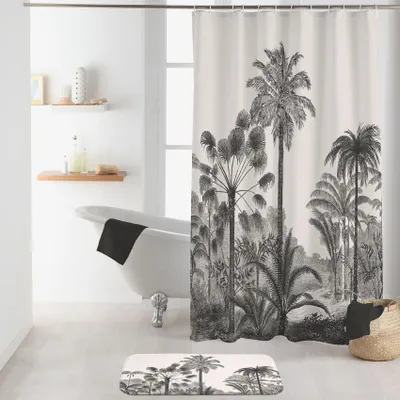 Image de Rideau de Douche avec Crochets 180 x 200 cm Cocoty - Polyester Imprimé