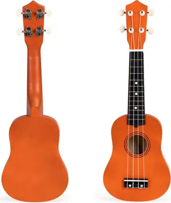 Produktbild von Kinder-Ukulele-Gitarre aus Holz mit 4 Nylonsaiten ECOTOYS