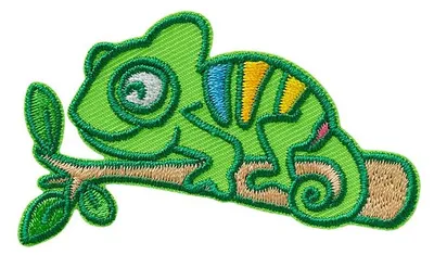 Obrázek produktu pro Chameleon - záplata, nažehlovací záplata, nášivka, nášivky, k nažehlení, velikost: 7,0 x 4,4 cm