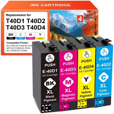 Imagen del producto de Cartuchos de tinta compatibles para impresoras EPS (4 piezas)