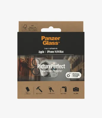 Produktbild von PanzerGlass ® PicturePerfect Kameraschutz iPhone 14 | 14 Plus, Apple, Apple - iPhone 14, Apple - iPhone 14 Plus, Trockene Anwendung, Kratzresistent, Schockresistent, Transparent, 1 Stück(e)