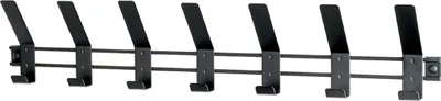 Produktbild von Garderobenleiste >54535< in schwarz, Metall - 74x14x6cm (BxHxT)