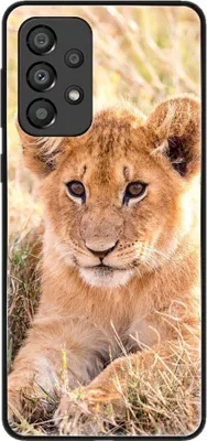 Immagine prodotto di Custodia König Design compatibile con Samsung Galaxy A33 5G - Custodia morbida in plastica per cellulare - Custodia per cellulare "Leoncino"