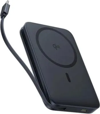 Obrázok produktu pre Bezdrôtová powerbanka Baseus PicoGo Qi2 10000 mAh, 27 W, s káblom USB-C, čierna