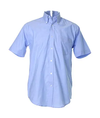 Produktbild von Kustom Kit Workwear Herren Oxford Kurzarm Hemd, Shirt, Größe:17.5 (44cm), Farbe:Light Blue