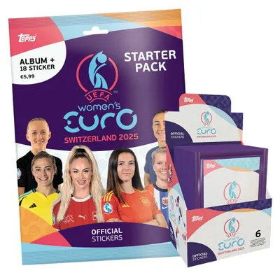 Produktbild von UEFA Women's EURO 2025 Switzerland - Sammelsticker - 1 Display (50 Tüten) + Starter