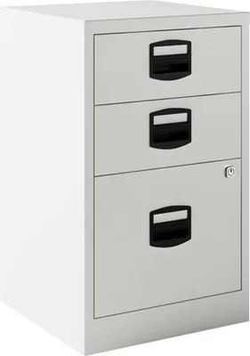 Produktbild von Bisley Grau A4 Metall Stahl Stahl-Aktenschrank 67 x 41 x 40 cm