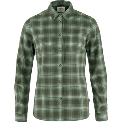 Produktbild von Fjällräven Övik Flannel Shirt W, 662-614 Deep Forest-Patina Green, M