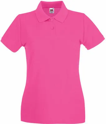 Produktbild von Fruit of the Loom - Lady-Fit Premium Polo - Fuchsia - M