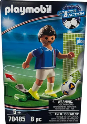 Zdjęcie produktu dla PLAYMOBIL Sport i akcja, Piłkarz Włochy, zestaw 70485, 8 elementów, 9,5 × 14,5 cm