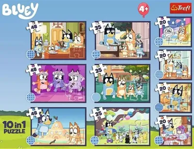 Immagine prodotto di Puzzle 10w1, Collezione "Historia", Bluey, TREFL
