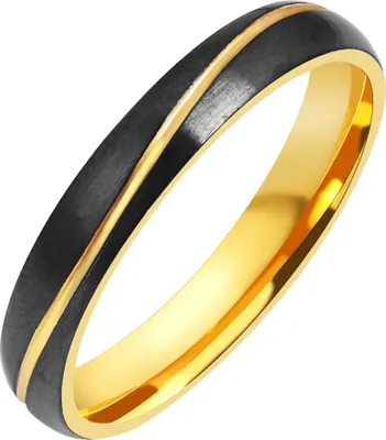 Produktbild von Akzent Herren-Partnerring, Edelstahl, bicolor