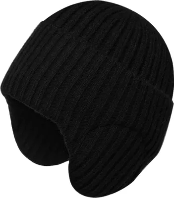 Produktbild von Wintermütze für den Außenbereich, dicke gestrickte Wollmütze, Kälteschutzkappe