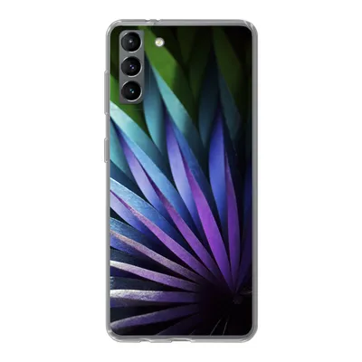 Produktbild von MuchoWow® Handyhülle Schutzhülle Hülle für Samsung Galaxy S21 Plus Blumen - Geometrie - Abstrakt Silikon Softcase Handy Hülle - Handy-Tasche