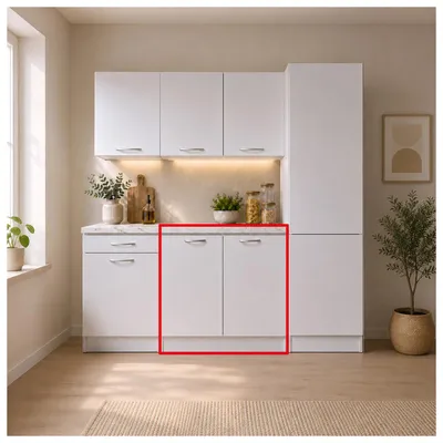 Produktbild von Küchenunterschrank Jenna Weiß 80 cm