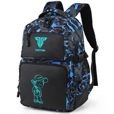 Produktbild von Schulrucksack Rucksack Jungen Schulrucksack Mädchen Teenager Jugendliche Daypacks, Kinder Reflektierender Schultasche Outdoor
