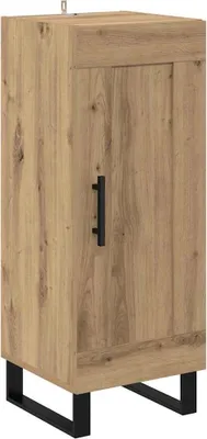 Zdjęcie produktu dla vidaXL Artisan kredens dębowy 34,5 x 34 x 90 cm drewno kompozytowe i żelazo