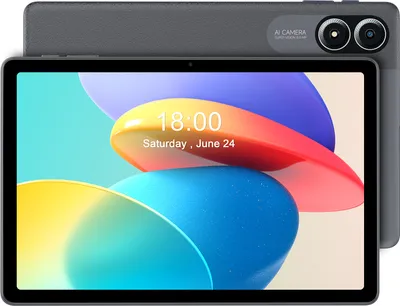 Produktbild von PRITOM Android 14 Tablet 11", 8GB (4+4 erweiterbar) RAM, 128GB ROM, Octa Core, mit 2,4G/5G WiFi 6, 8000MAH Akku, grau mit Hülle, Tastatur und Maus