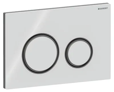 Produktbild von Geberit 115.651.SI.1, Spülplatte, Schwarz, Weiß, Chrom, Geberit, 246 mm, 14 mm, 164 mm
