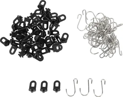 Zdjęcie produktu dla 50szt Haki S ze stali nierdzewnej Stabilne plastikowe klipsy do szklarni do zawieszania roślin doniczkowych