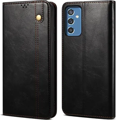 Image de Etui pour Samsung Galaxy A13 5G, étui en cuir avec fonction stand noir