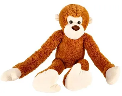 Image de Singe à longs bras peluche 80 cm brun