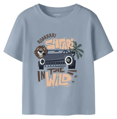 Produktbild von Name IT Jungen Nmmharly Ss Nreg Top Box, Blue Fog, 98 cm