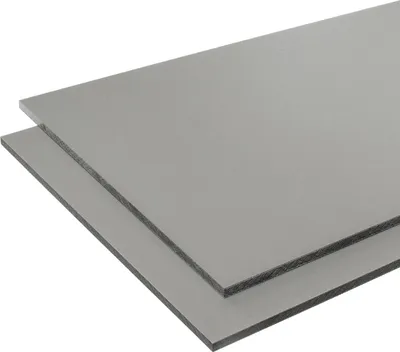 Produktbild von 100 x 90cm, HPL Platte in Staubgrau RAL 7037 (6mm Stärke) | HPL Platte wetterfest, Fassadenplatte, Balkonplatte, Schichtstoffplatten, Tischplatte | in 6mm, 8mm | VERSCHIEDENE FORMATE |   GERMANY