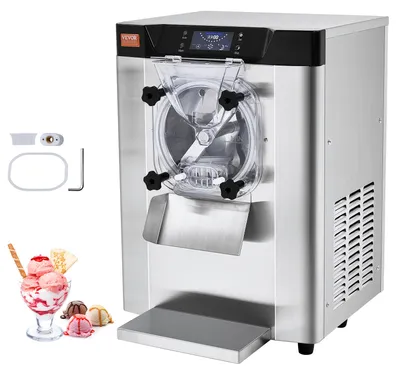 Imagen del producto de Máquina de hielo comercial - Capacidad de 4.5 litros - Potencia de 1713 W - Fabricada en acero inoxidable