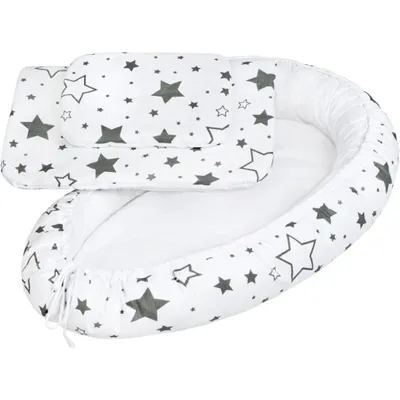Obrázek produktu pro hnízdečko s peřinkami pro miminko New Baby hvězdy šedé