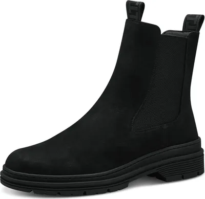 Produktbild von Tamaris Damen Stiefelette Chelsea Boot Leder Reißverschluss bequem 1-25436-41, Größe:39 EU, Farbe:Schwarz